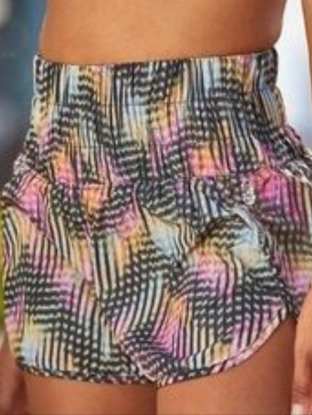 Free People Movement High Waist Colorful Athletic Shorts